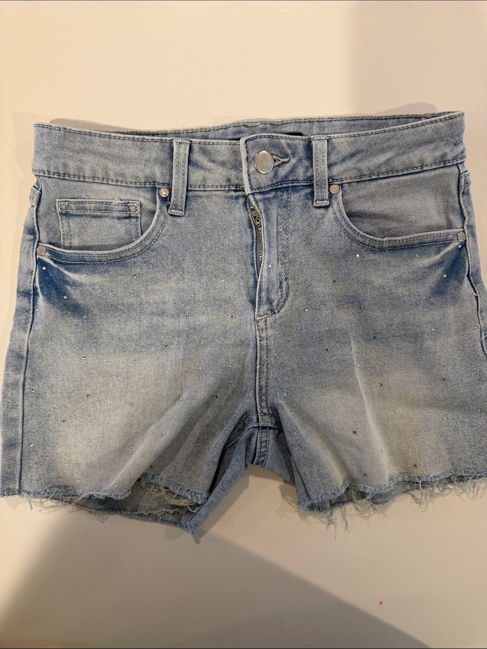 Joe's Jeans Light Wash Distressed Denim Shorts
